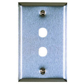 Allen Tel ATBK-F Stainless Steel Flush Wall Plates For 1 or 2 F-type .375